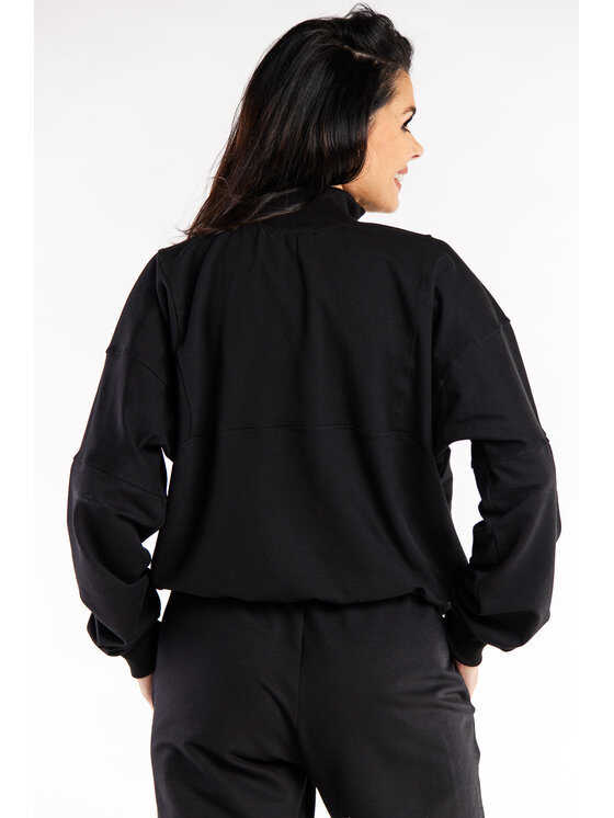 Infinite You Infinite You Mikina M316 Černá Basic Fit