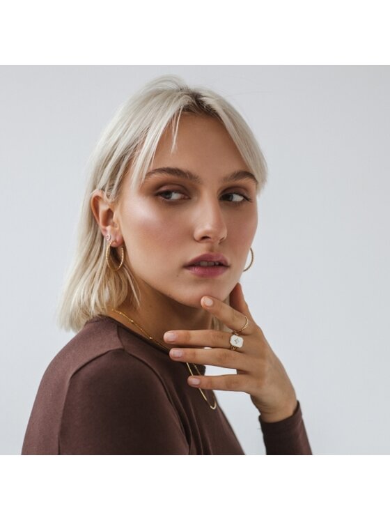 ANIA KRUK ANIA KRUK Kolczyki MRUKM0190Z Żółte złoto