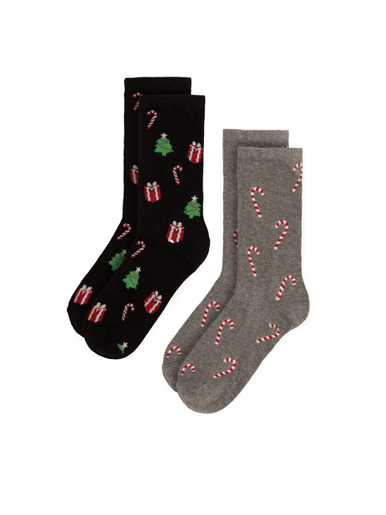 Lasocki Lasocki Dlouhé ponožky 2MB-001-AW23 (2-pack) Šedá
