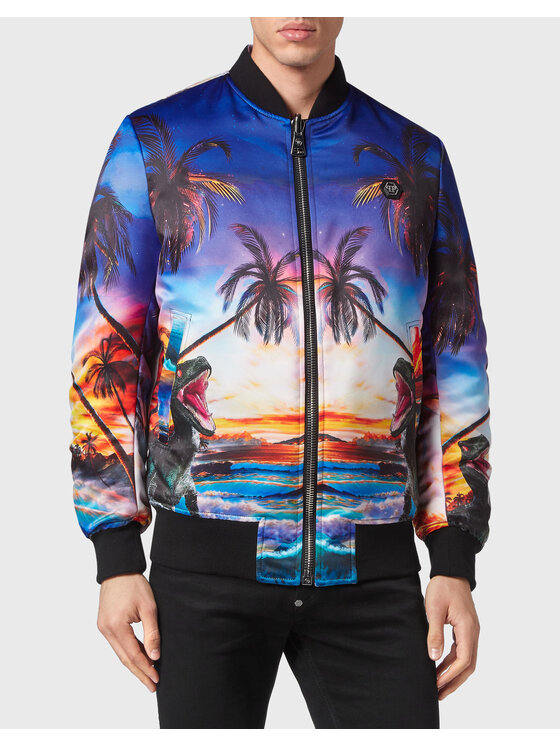 PHILIPP PLEIN PHILIPP PLEIN Vatovaná bunda 2723 Barevná Regular Fit