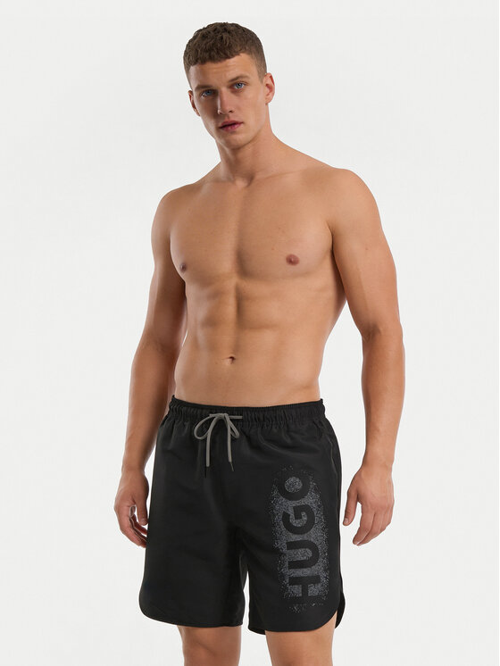 HUGO HUGO Шорти для плавання Spray 50561096 Чорний Regular Fit