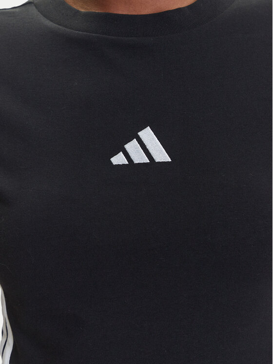adidas adidas T-Shirt Essentials 3-Stripes JC8325 Czarny Slim Fit