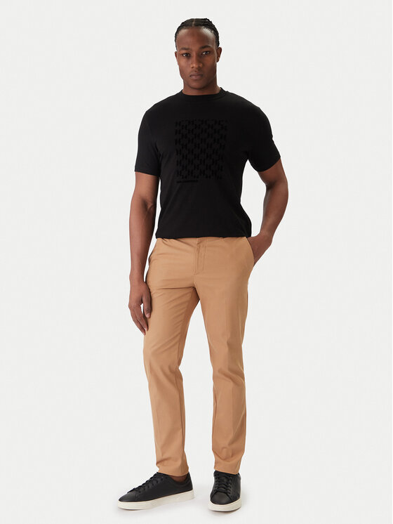 KARL LAGERFELD KARL LAGERFELD Tricou 755040 561221 Negru Regular Fit