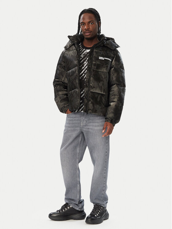 Karl Lagerfeld Jeans Karl Lagerfeld Jeans Μπουφάν χειμωνιάτικο B4M15032 Μαύρο Regular Fit