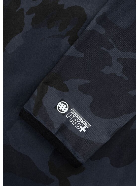 PITBULL PITBULL Koszulka techniczna Longsleeve Mesh Performance Pro plus ADCC Camo L Czarny Regular Fit