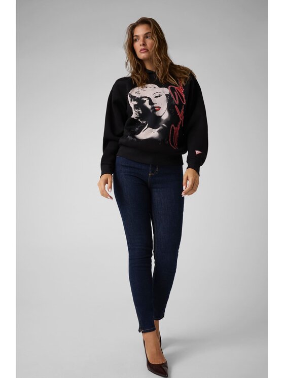 Guess Guess Bluza 184346 Czarny Classic Fit