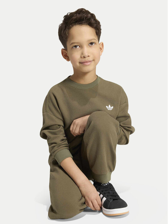 adidas adidas Melegítő Loose Sweat Jogger Set KT1769 Khaki Regular Fit
