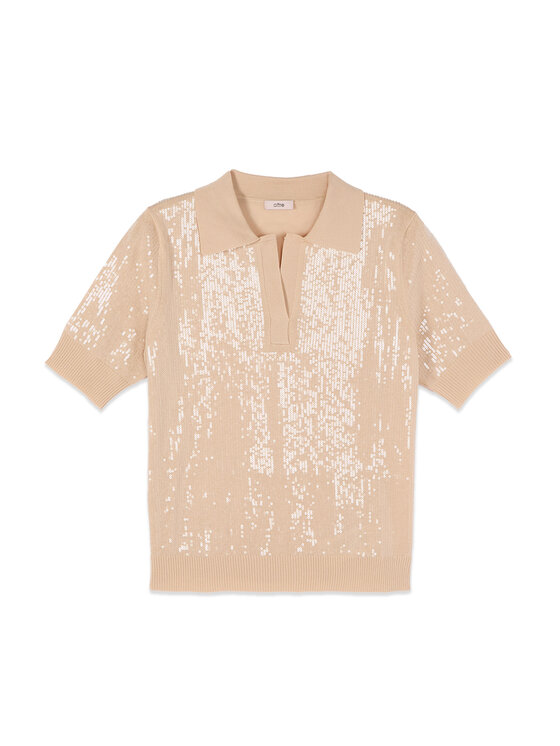 Oltre Oltre Maglione M519J005291N013 Crema Regular Fit