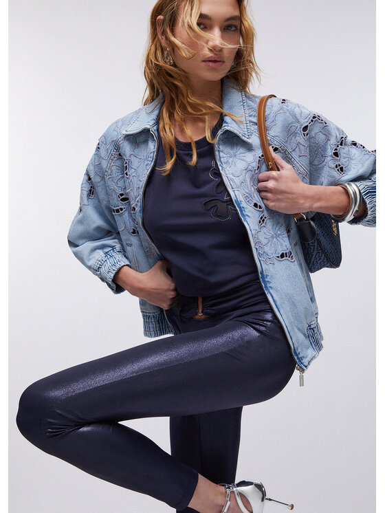 Liu Jo Liu Jo Pantaloni di tessuto TA6229J383193924 Celeste Slim Fit