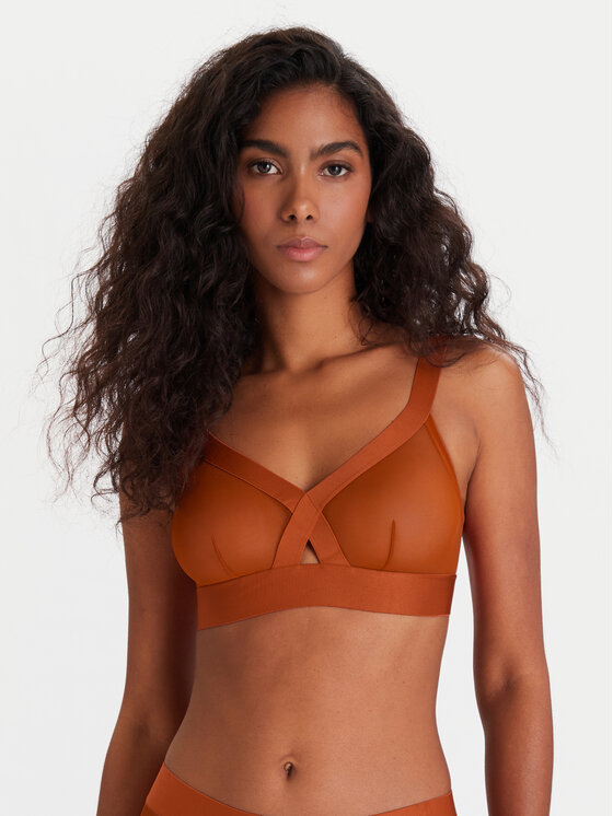 DKNY DKNY Sutien fără armătură DK4084 Maro