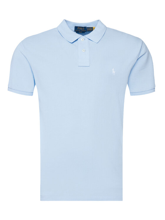 Polo Ralph Lauren Polo Ralph Lauren Поло Core Replen 710795080 Блакитний Slim Fit