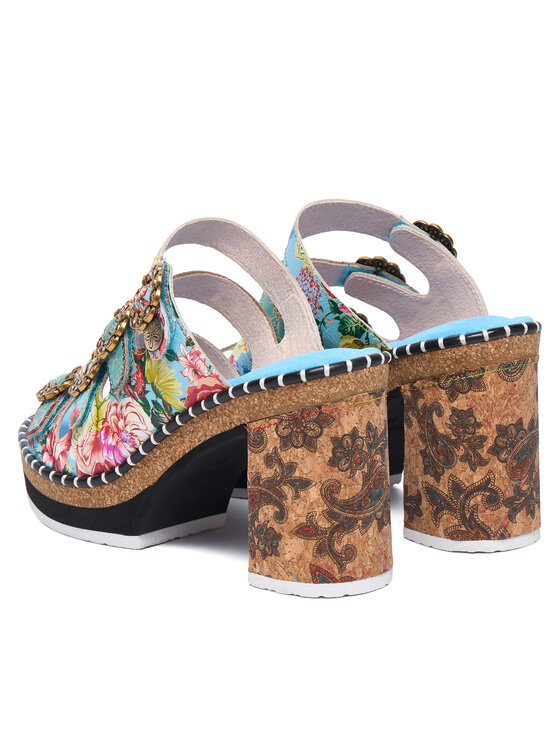 Laura Vita Laura Vita Шльопанці Naomio 10 Голубий