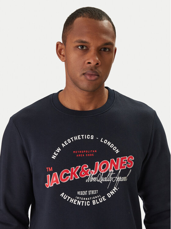 Jack & Jones Jack & Jones Pulóver Logo 12288925 Sötétkék Regular Fit
