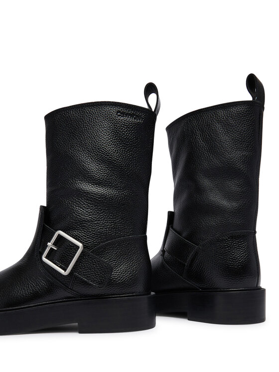 Calvin Klein Calvin Klein Saapad Conc Welt Mid Biker Boot Lth HW0HW03212 Must