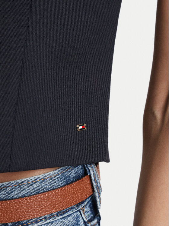 Tommy Hilfiger Tommy Hilfiger Vest WW0WW48882 Tumesinine Regular Fit