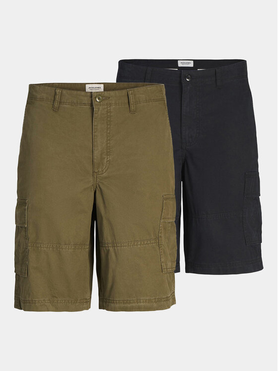 Jack&Jones Jack&Jones 2er-Set Sportshorts Jpstcole 12258390 Schwarz Loose Fit