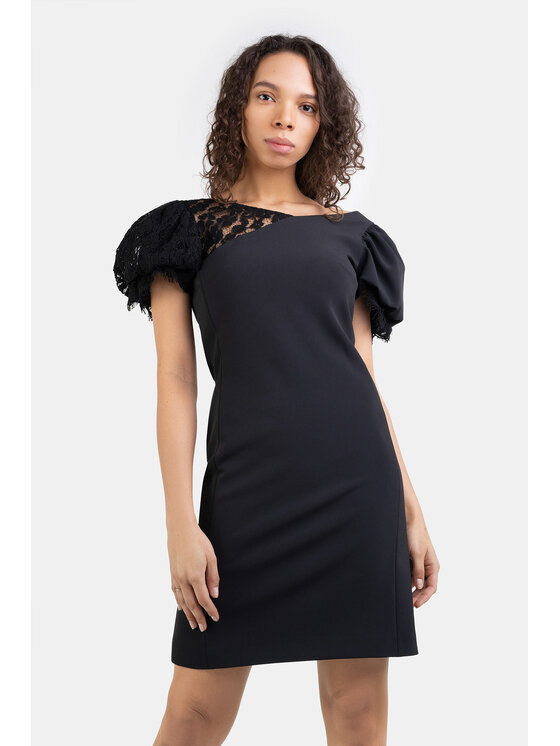 PINKO Pinko Koktejlové šaty ANDALGALA Černá Slim Fit