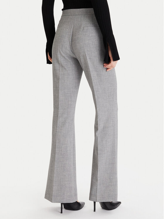 Maryley Maryley Штани з тканини MARYLEY-25IB587 Сірий Regular Fit