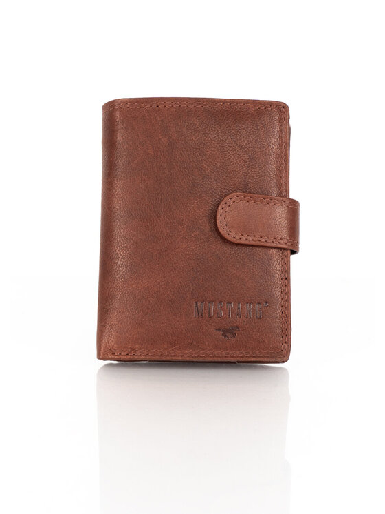 Portfel męski Mustang, Brązowy, DENIMO HIGH WALLET