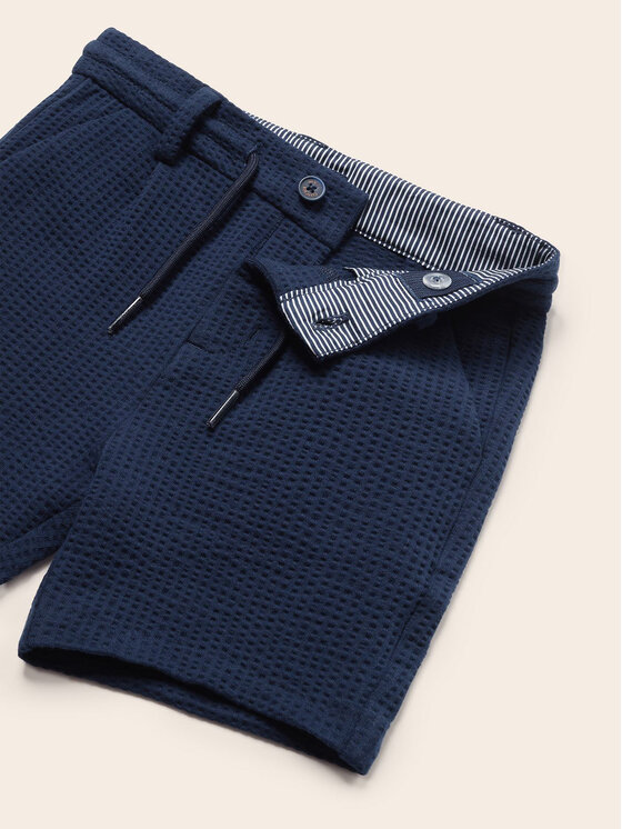 Mayoral Mayoral Шорти от плат 1287 Тъмносин Regular Fit
