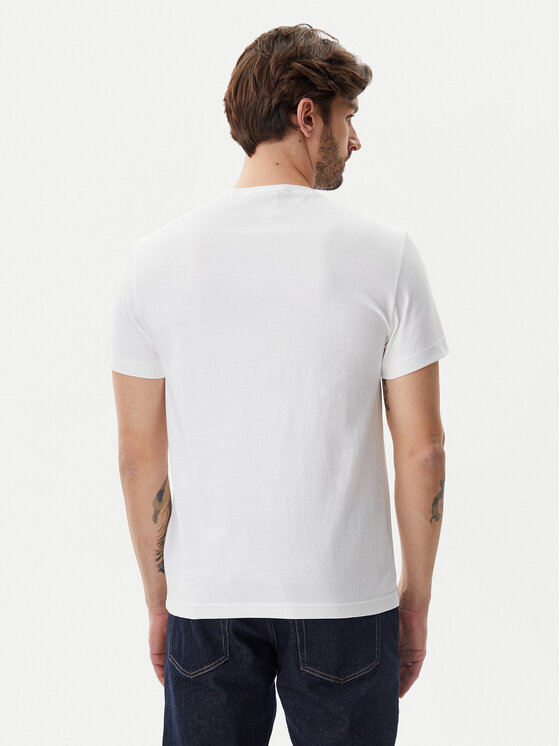 Calvin Klein Calvin Klein T-Shirt Satin Bonded Logo K10K114162 Bílá Regular Fit