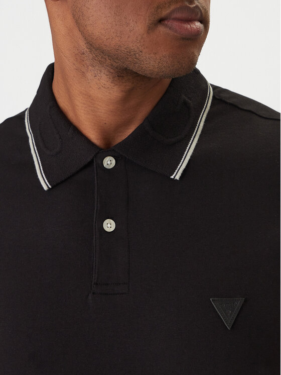Guess Guess Polo M6RP66 J1314 Μαύρο Regular Fit