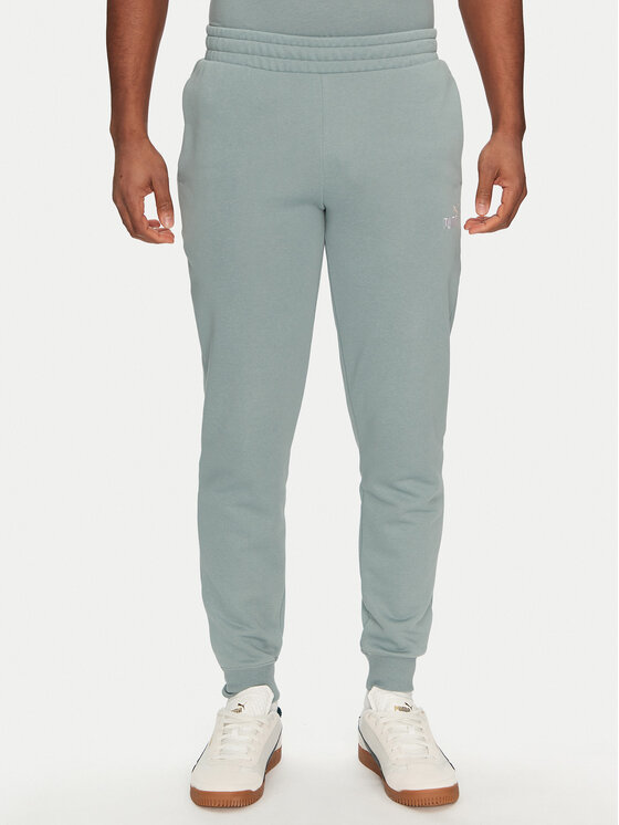 Puma Teplákové nohavice Ess 684714 Zelená Regular Fit