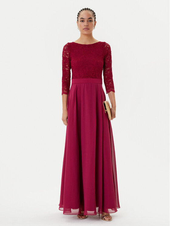Swing Swing Abendkleid 5AI11800 Dunkelrot Regular Fit