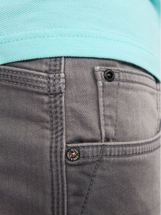 Petrol Industries Petrol Industries Szorty jeansowe M-ROS-SHO001 Szary Slim Fit