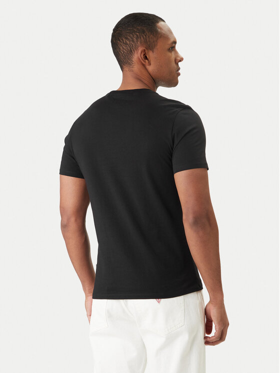 Guess Jeans Guess Jeans T-Shirt M6GIB4 K8HM0 Černá Slim Fit