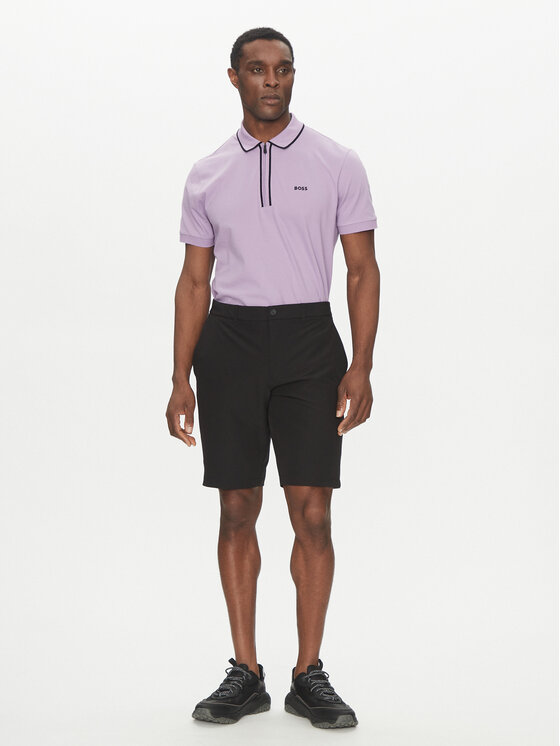 BOSS BOSS Šortky z materiálu S_Commuter_10.5 inch 50540337 Černá Slim Fit