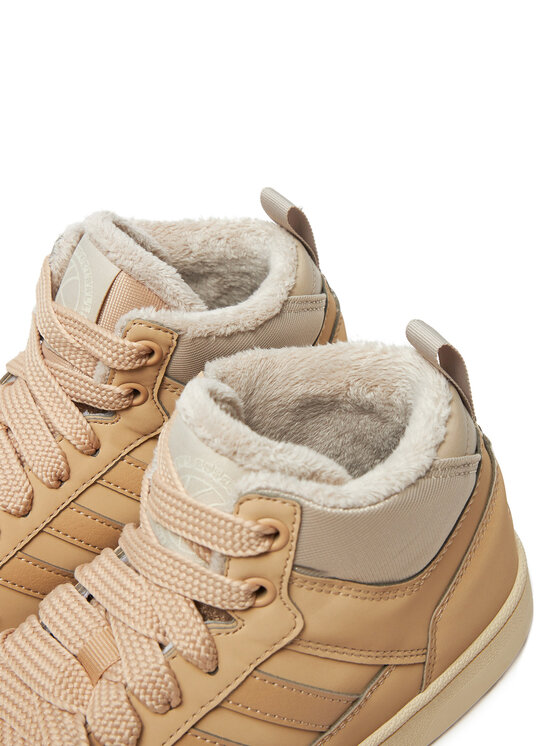 adidas adidas Sneakersy Rapid Court Mid Winterized JR2803 Beżowy