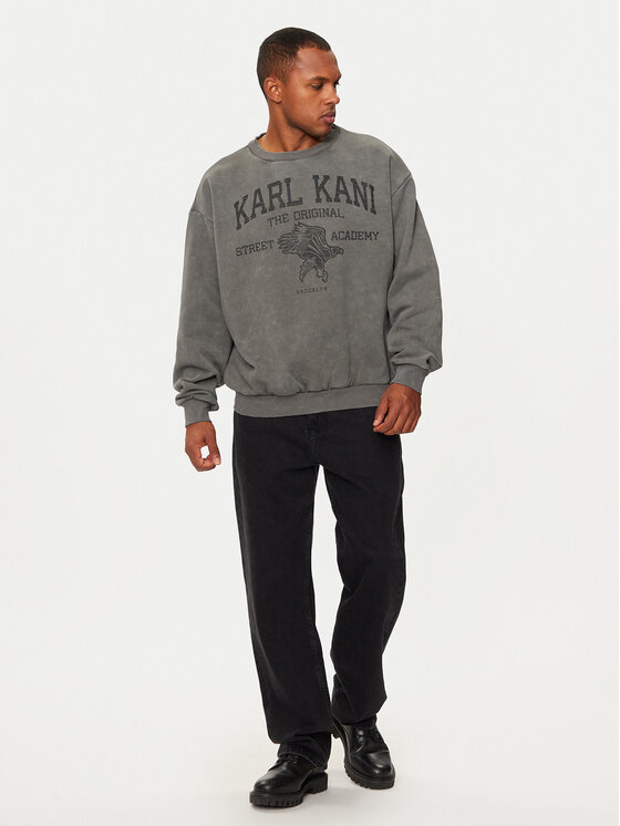 Karl Kani Karl Kani Суитшърт Street Academy 60290006 Сив Regular Fit