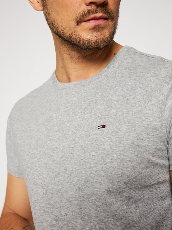 Tommy Jeans Tommy Jeans T-Shirt DM0DM04411 Szary Slim Fit