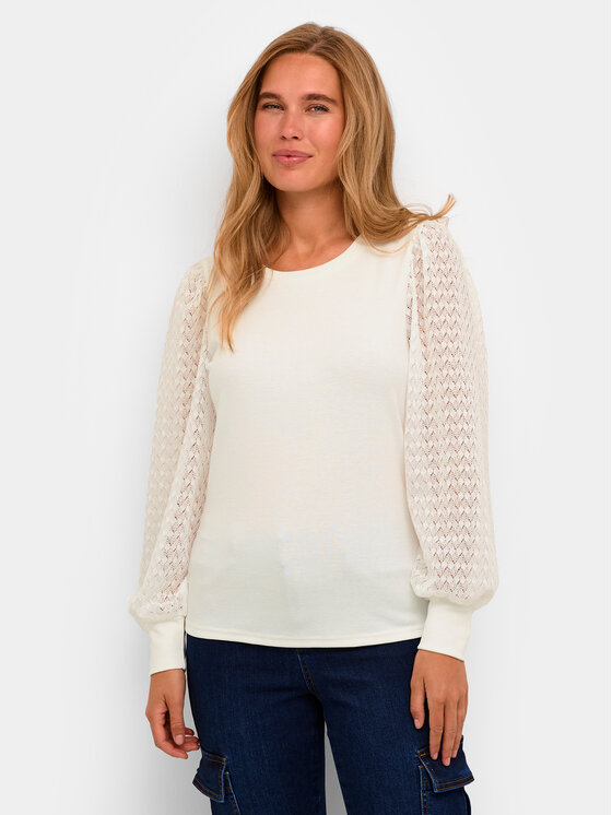 Kaffe Kaffe Bluse Serena 10508116 Écru Regular Fit