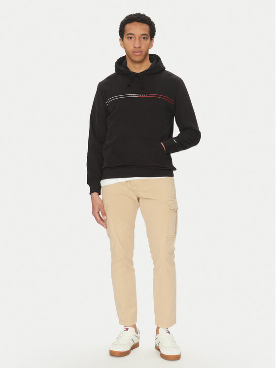 Tommy Jeans Tommy Jeans Majica dugih rukava Entry Graphic DM0DM20847 Crna Regular Fit