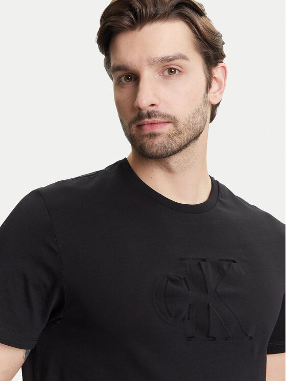 Calvin Klein Jeans Calvin Klein Jeans T-Shirt Deboss Mono Graphic LV04RC824G Černá Regular Fit