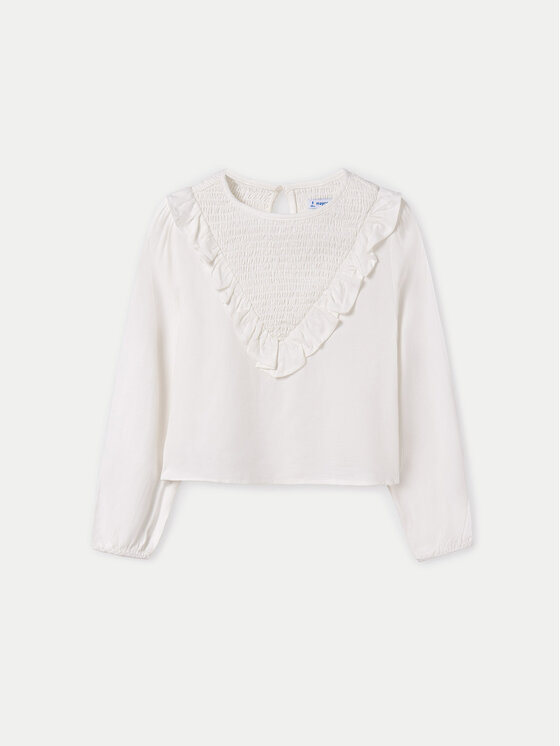 Mayoral Mayoral Bluse 7190 Écru Regular Fit