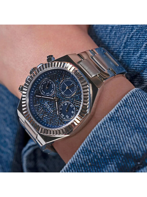 Guess Guess Hodinky GW0769L1 Stříbrná