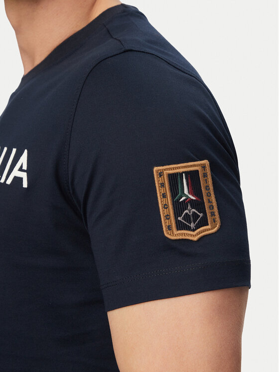Aeronautica Militare Aeronautica Militare Tricou 261TS2523UJ00682 Bleumarin Regular Fit