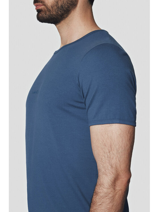 Lancerto Lancerto T-Shirt Calum TS073124000014 Niebieski Regular Fit