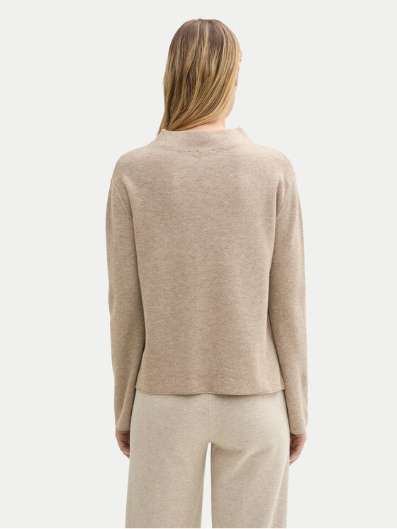 Tom Tailor Tom Tailor Džemper 1042993 Bež Regular Fit