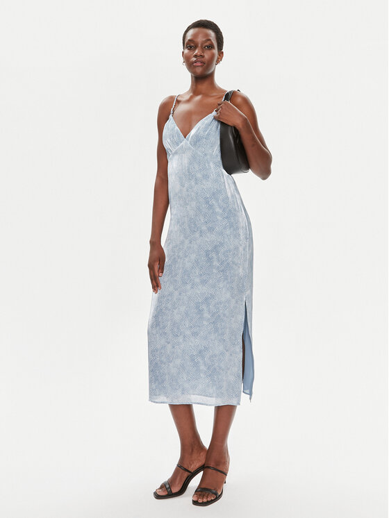 MICHAEL Michael Kors MICHAEL Michael Kors Sukienka koktajlowa MS4828LDLS Niebieski Regular Fit