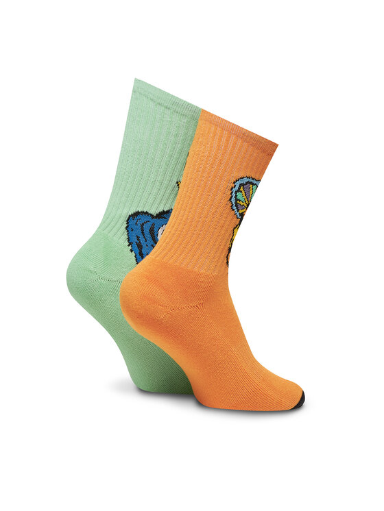 Volcom Volcom Набір з 2 пар високих шкарпеток unisex Fa Bob Mollena D6312506 Кольоровий