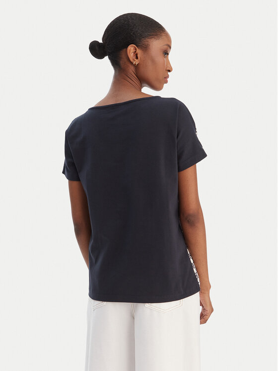 Marella Marella Μπλουζάκι Sansa 2615111071 Μαύρο Regular Fit