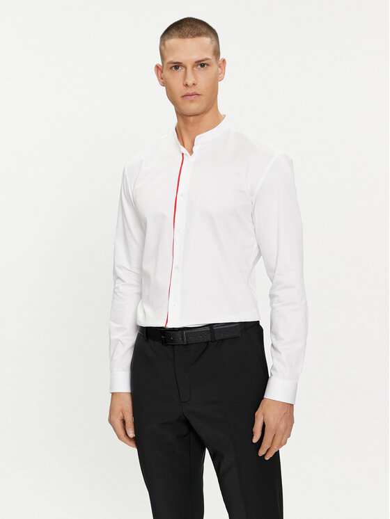 Hugo Camicia 50513926 Bianco Slim Fit, taglia : 38