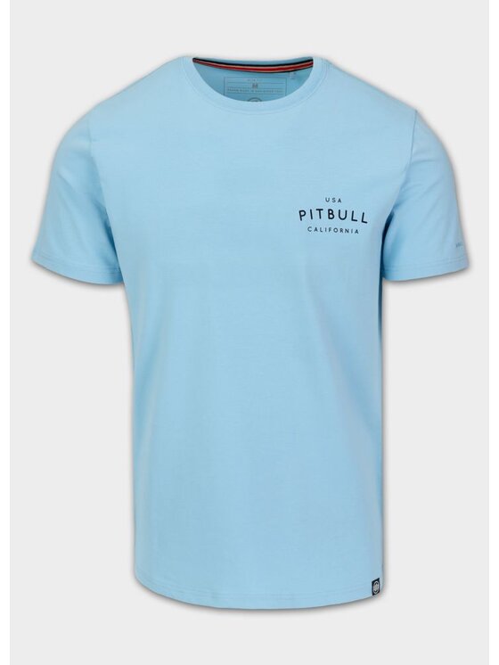 PITBULL PITBULL T-Shirt Slim Fit USA CAL Niebieski Regular Fit