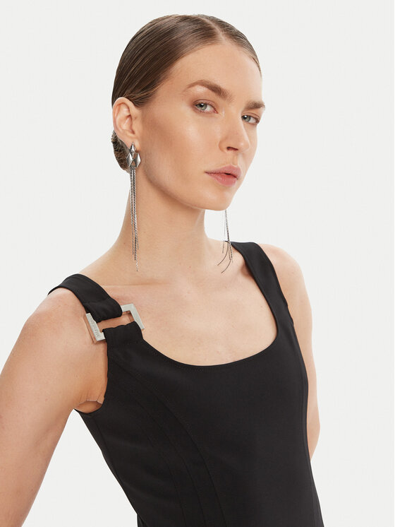 Patrizia Pepe Patrizia Pepe Koktel haljina 8A1514 A6F5 Crna Regular Fit