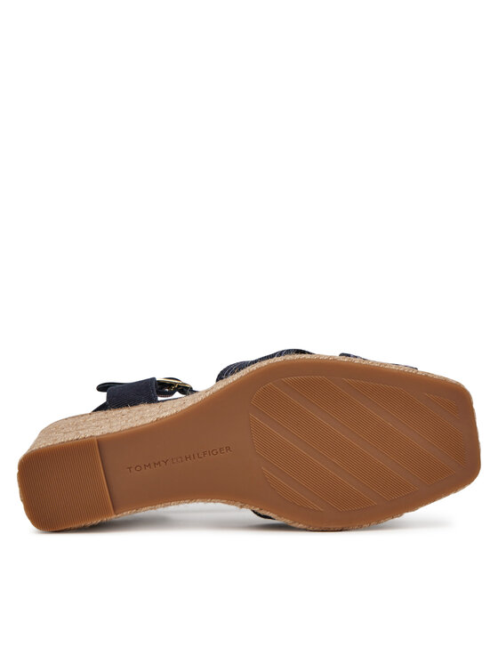 Tommy Hilfiger Tommy Hilfiger Espadrile Tommy Hilfiger Espad High Wedge FW0FW08668 Tamnoplava