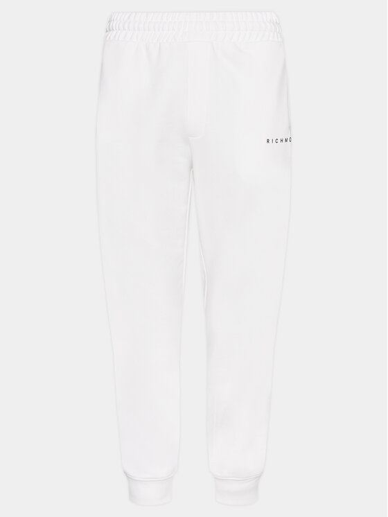 Richmond X Pantaloni da tuta Santuccio UMP24240PA Bianco Regular Fit, taglia : L